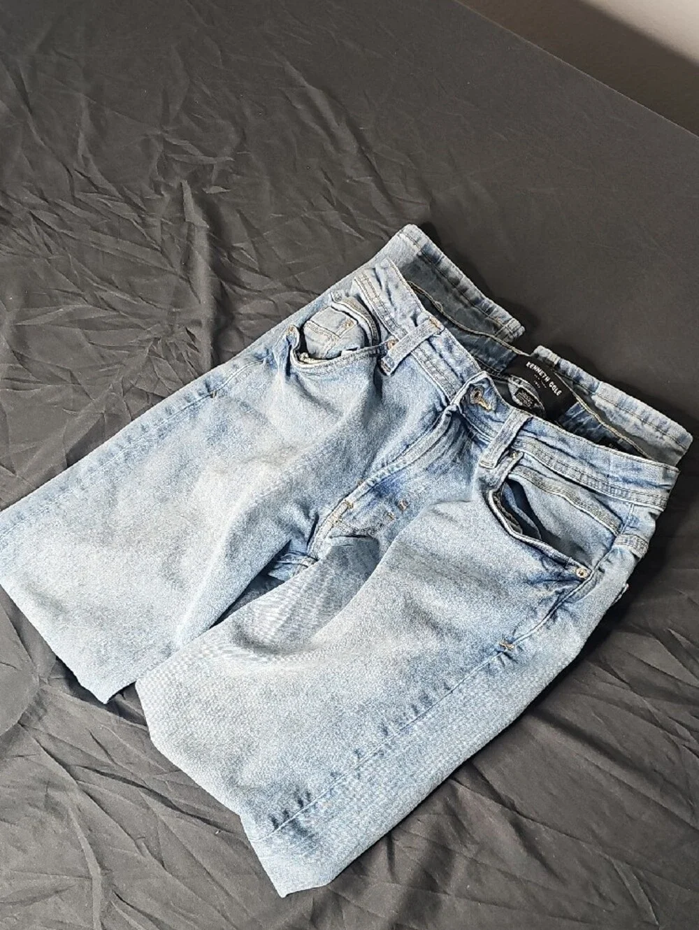 Kenneth Cole Light Wash Slim Jeans - Pale Blue Denim